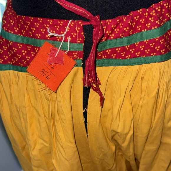 Vintage Gypsy Banjara Hippie Patchwork Embroidered Maxi Skirt SZ Large - Picture 7 of 7